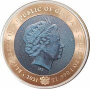 2 Cedis Wilhelm Conrad Röntgen obverse image