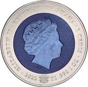 2 Cedis Apollo 17 obverse image