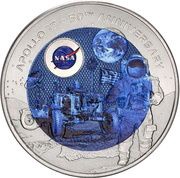 2 Cedis Apollo 17, Ghana, 2022 reverse image
