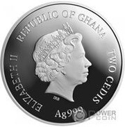 2 Cedis - Elizabeth II Capricorn obverse image