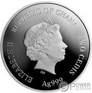 2 Cedis - Elizabeth II Taurus obverse image