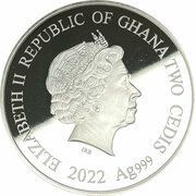2 Cedis Year of the Tiger obverse image
