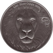 5 Cedis - Elizabeth II Bullion Coinage - Lion, Ghana, 2013 reverse image