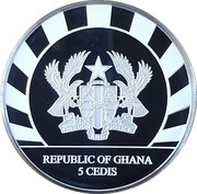 5 Cedis Lunar Skulls - Year of the Goat obverse image