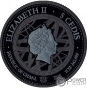 5 Cedis - Elizabeth II Galileo Galilei obverse image