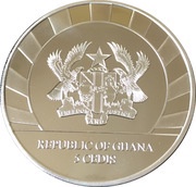 5 Cedis Megaloceros obverse image