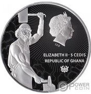 5 Cedis - Elizabeth II Infernomant obverse image