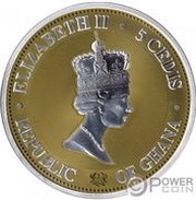 5 Cedis - Elizabeth II Jupiter obverse image