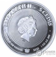 5 Cedis - Elizabeth II Jewel Coin obverse image