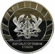 5 Cedis Cave Bear obverse image