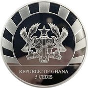 5 Cedis Machairodontinae obverse image