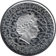 5 Cedis - Elizabeth II African Leopard obverse image