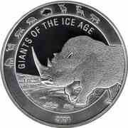 5 Cedis Woolly Rhinoceros, Ghana, 2021 reverse image