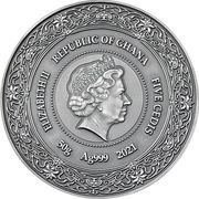 5 Cedis Brigid obverse image