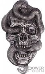5 Cedis - Elizabeth II Snake Skull, Ghana, 2022 reverse image