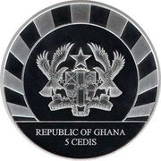 5 Cedis Reindeer obverse image