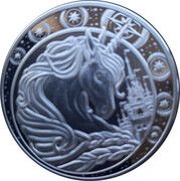 5 Cedis - Elizabeth II Posthumous; Unicorn, Ghana, 2023 reverse image