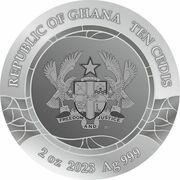10 Cedis The Kiss obverse image