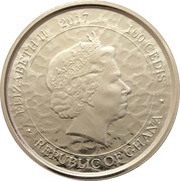 100 Cedis - Elizabeth II African Leopard obverse image