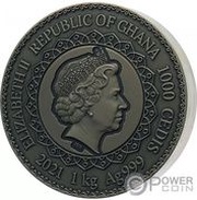 1000 Cedis Elephant obverse image