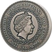 1000 Cedis Tiger obverse image