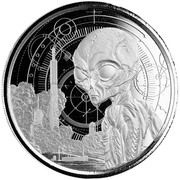 5 Dollars Alien reverse image