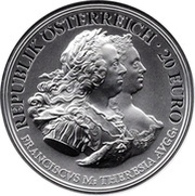 20 Euros Birth of Empress Maria Theresa - Justice obverse image