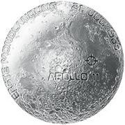 20 Euros Moon landing, Austria, 2019 reverse image