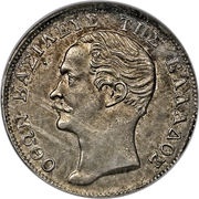 ½ Drachma - Othon obverse image