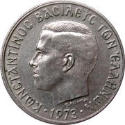 1 Drachma - Constantine II Regime of the Colonels obverse image