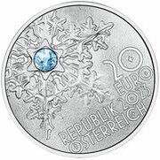 20 Euros Snowflake obverse image