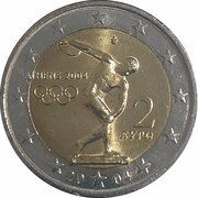 2 Euros Olympic Games obverse image