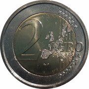 2 Euros Olympic Games reverse image