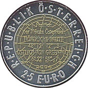 25 Euros European Satellite Navigation obverse image