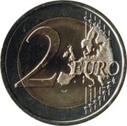 2 Euros 10 Years of Euros Cash reverse image
