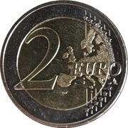2 Euros Platonic Academy, Greece, 2013 reverse image