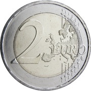 2 Euros Union of the Dodecanese with Greece, Greece, 2018 reverse image