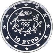 10 Euros Olympics Torch Relay - North and South America obverse image