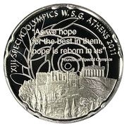 10 Euros Special Olympic Games - Acropolis, Greece, 2011 reverse image