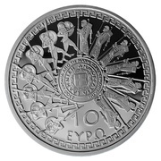 10 Euros Battle of Thermopylae obverse image