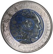 25 Euros Artificial Intelligence obverse image