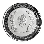 2 Dollars - Elizabeth II Nutmeg Tree; Colourised obverse image