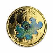 10 Dollars - Elizabeth II Caribbean Reef Octopus; Colourised reverse image