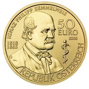 50 Euro Ignaz Philipp Semmelweis obverse image