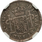 ½ Real - Carlos IV, Guatemala, 1791-1807 reverse image