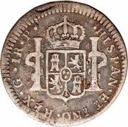 1 Real - Carlos III, Guatemala, 1772-1785 reverse image