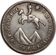 1 Real - Carlos IV Proclamation, Guatemala, 1789 reverse image