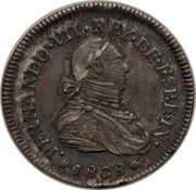 1 Real - Fernando VII Proclamation coinage obverse image