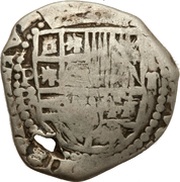 2 Reales - Felipe IV Provisional countermarked coinage obverse image