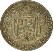 2 Reales - Carlos III, Guatemala, 1786-1787 reverse image
